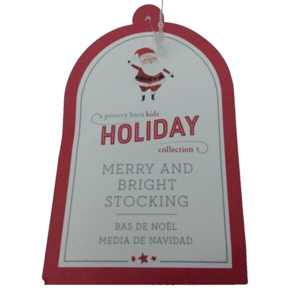 Pottery Barn Phillip Holiday Merry and Bright Knit Christmas Stocking Nordic 27 - Picture 5 of 9